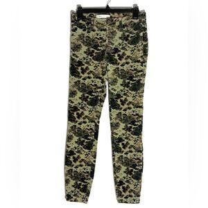 Pilcro Anthropologie Camouflage Corduroy Button Fly Pants